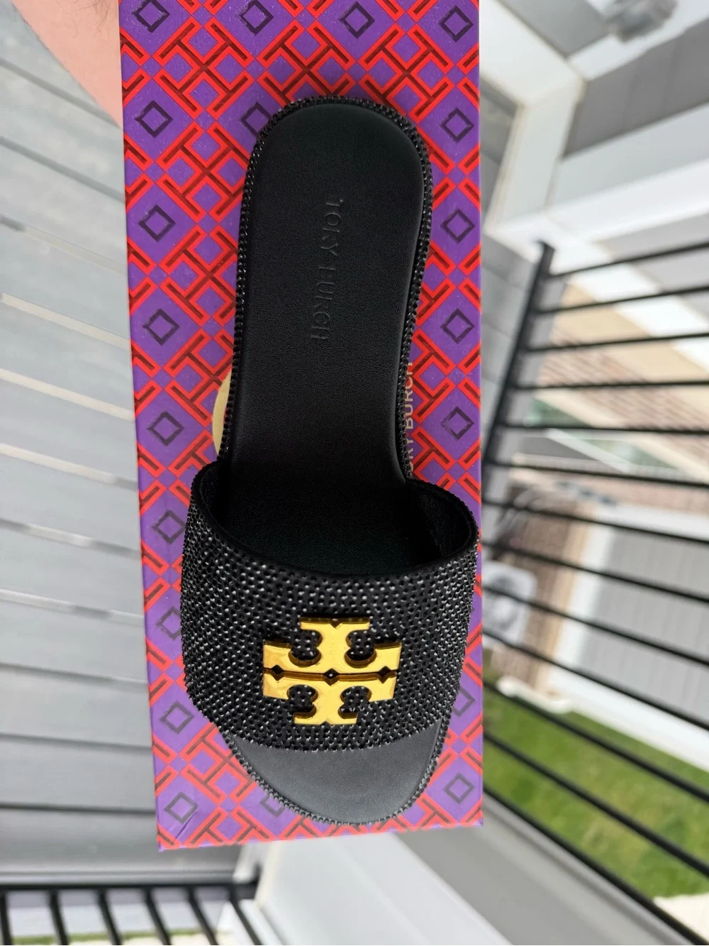 Tory Burch black sandals Size 7